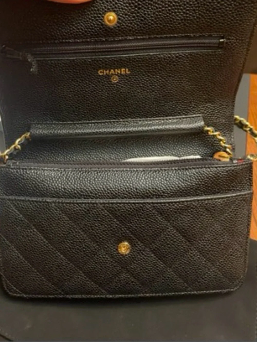✨ Chanel Classic Wallet on Chain (WOC) | Full Boutique Set ✨ excellent condition